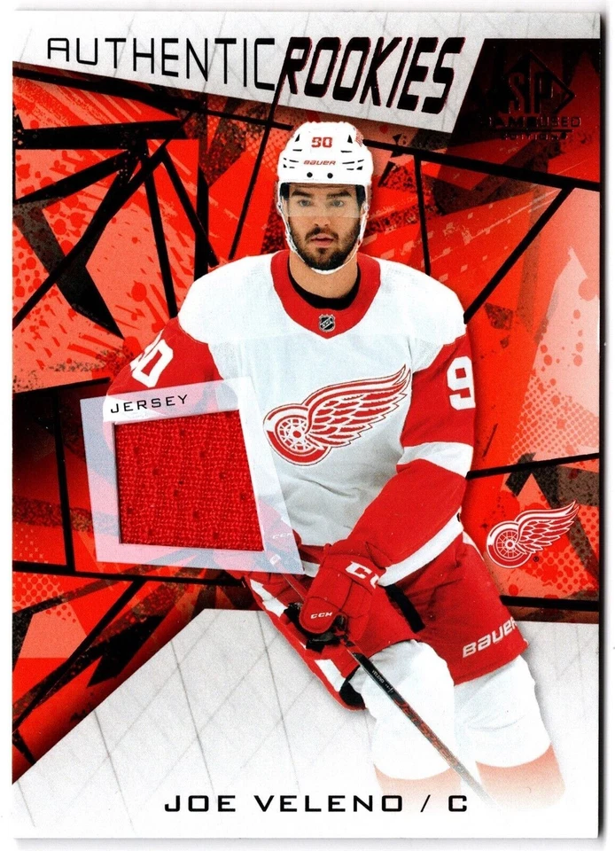 2021-22 UD SP Game Used Authentic Rookies Red Jersey JOE VELENO #153 Wings RC - Image 1 of 1