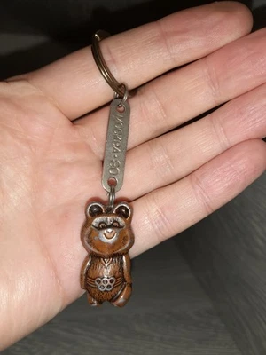 Olympic Bear USSR Keychain Olympics 1980 Moscow,Vintage Keychain Olimpic Mishka - Image 1 of 4