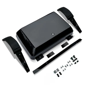 HAWKE GLOSS BLACK STYLE SIDE BOX / GEAR CARRIER FITS DEFENDER 110 L663 - Picture 1 of 6