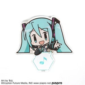 Piapro Vocaloid Acrylic Pyocotte Clip [Hatsune Miku] - Picture 1 of 5