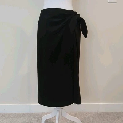 Falda elegante de gamuza sintética negra J McLaughlin para mujer 10 Foto 1 de 4