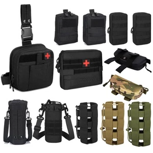Military Tactical Molle Pouch Multi Purpose Utility Bag Outdoor EDC Waist Pack - Picture 1 of 58