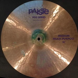 Paiste 900 Series Medium Multi-Purpose 16" Cymbal Made In Switzerland - Picture 1 of 4