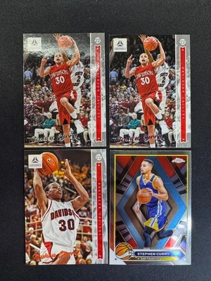 (4) Stephen Curry Luminance & Pink Parallel Topps Chrome Golden State Warriors - Image 1 of 2