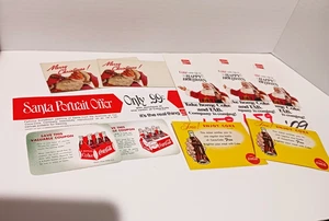COCA-COLA BOTTLE ADVERTISING PIECES (10)  INCLUDING SANTA THEMES - Picture 1 of 2