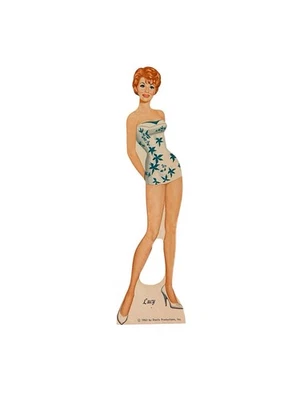 Vintage Whitman Lucy Paper Doll Set. Cardboard Doll With Stand. Lots Of Outfits. - Image 1 of 4