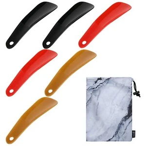 Shoe Horn Travel Shoehorns, Plastic Shoehorn 6 Pack Plastic 6.3" - Picture 1 of 6