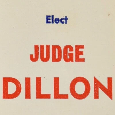 1969 Dillon Judge Watson Sheriff Doerr Controller Atwell Coroner Pennsylvania - Bild 1 von 4
