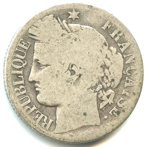 seltener 1 Franken Silber Ceres 1849 A Nr. 4509 - Bild 1 von 2