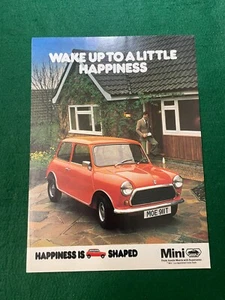 BMC MINI HAPPINESS IS MINI SHAPED 1979 A4 ADVERT XB - Picture 1 of 1