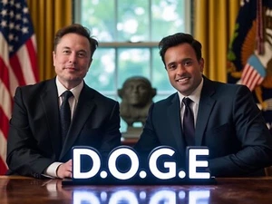 ELON/VIVEK D.O.G.E. Ministerium für Regierung Effizienz - 4x6 Hochglanz Foto - Bild 1 von 1