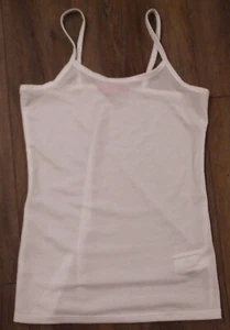 I ENERGY girls EUC sz XL white sheer spaghetti strap cami tank top - Picture 1 of 4