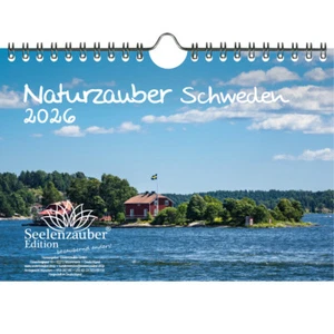Naturzauber Schweden DIN A5 Kalender für 2026 Natur Reise Land Urlaub - Seelenza - Bild 1 von 1
