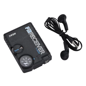 110-140MHZ Air Band Radio AM Receiver Aviation Band Receiver Black Airport - Afbeelding 1 van 11