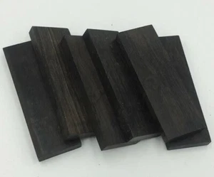 2 PIEZAS Cuchillo de Ébano Mango Material Escalas en Blanco Hágalo Usted Mismo Madera Cruda 120x40x8mm - Imagen 1 de 4