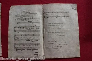 ✒ ca.1807 Partition gravée - JEan-Antoine MEISSONNIER Taisés-vous chansonnette - Imagen 1 de 1