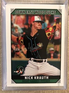 2021 Down East Wood Ducks Nick Krauth RC Rookie Texas Rangers Concod CA - Picture 1 of 1
