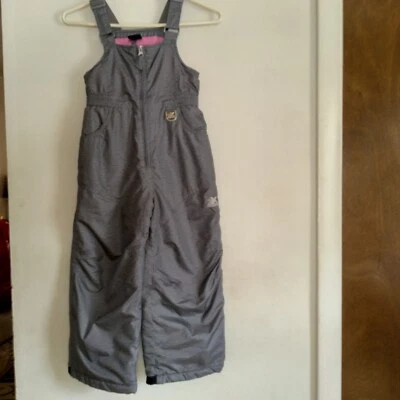 ZeroXposur Niñas Baberos Mono Talla L-6/6X Niños Invierno Nieve Esquí Pantalones Gris Foto 1 de 4