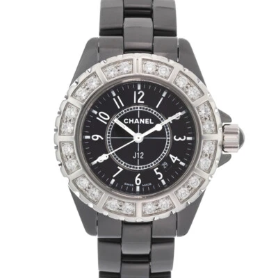 CHANEL J12 H1173 Diamond Bezel 33mm Warranty 2008 Box/Paper - Image 1 of 4