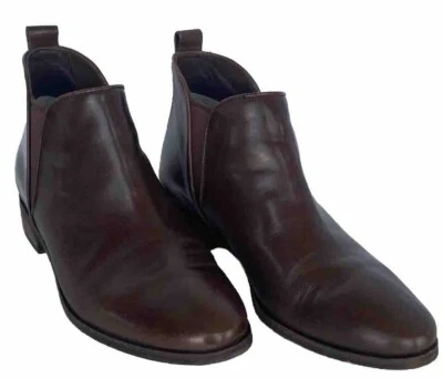 Ankle High Michael Kors Women’s Size 8 M Pull On Boots Brown Leather Top - Image 1 of 4