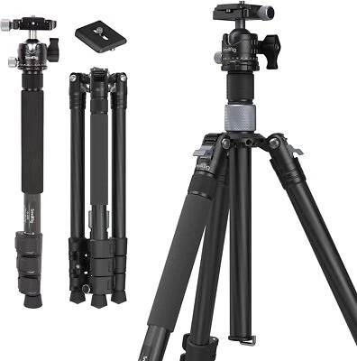 SmallRig 62.2" Carbon Fiber Camera Tripod &Monopod w/Central Column &Ball Head - Image 1 of 4