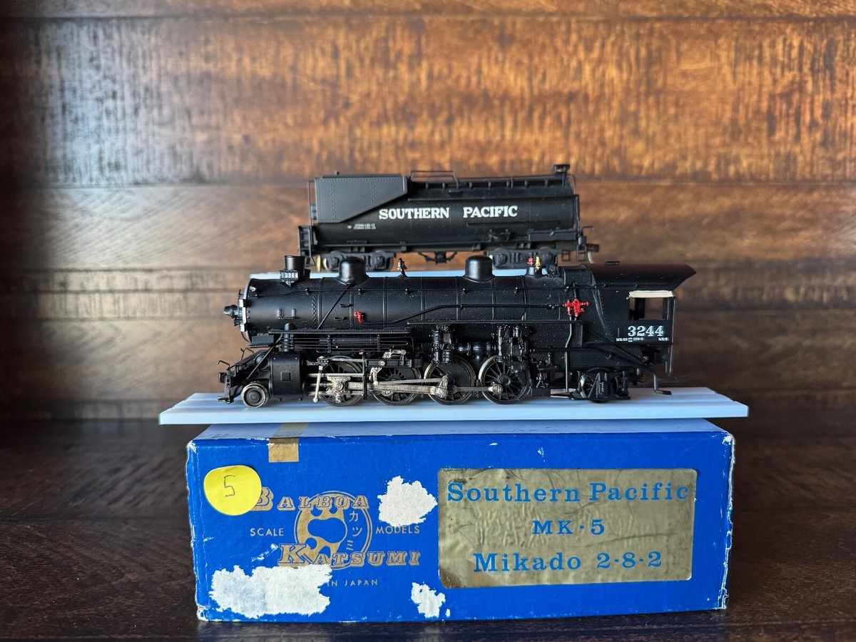 Brass HO Southern Pacific Steam Locomotive Model Railroad Brass HO Southern Pacific Steam Locomotive Model Railroad
