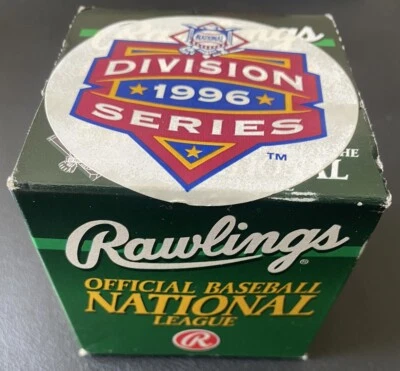 Rawlings Official 1996 National League Division Series Baseball NLDS Ball New - Image 1 of 4