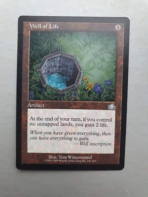 Well of Life , MTG Prophecy (2000) Uncommon Artifact NM - Image 1 of 2