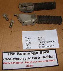 REAR RIDER FOOTPEGS ----- 1975 HONDA CL360 Scrambler - Picture 1 of 2