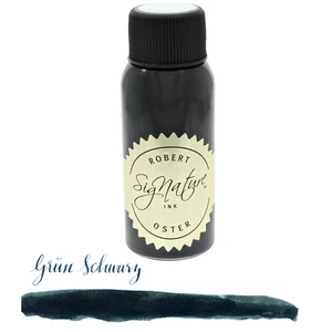 Robert Oster Signature Grün-Schwarz Green Black 50ml Bottled Ink for Fountain Pe - Picture 1 of 1
