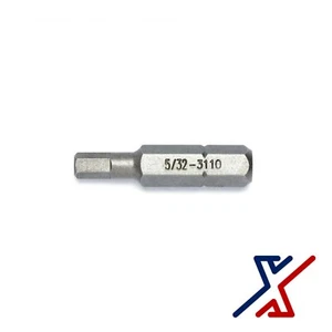 5/32" Hex Driver Bit, 1" Long X1 Tools (3 Bits to 48 Bits) - Picture 1 of 1