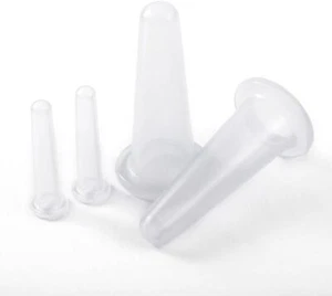 4Pcs Transparent Massage Cupping Set Silicone Mini Facial Cups Face Massager ... - Picture 1 of 7