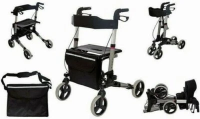 Alu Rollator klappbar Leichtgewichtsrollator Laufhilfe Gehhilfe Gehwagen Neu - Bild 1 von 4