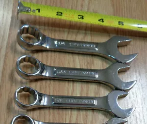 PICK SIZE >>> USA Made - CRAFTSMAN Stubby short Wrench SAE INCH Professional >>> - Picture 1 of 2