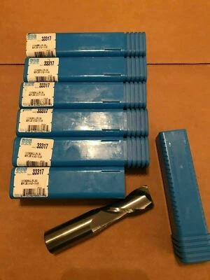 ONE (1) NEW SGS L3S 2 Flute Solid Carbide Square End Mill 1" 1x1x2-1/4x5 33317 - Image 1 of 4