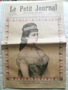 C1 Petit Journal SISSI Elisabeth d ÖSTERREICH Hote de la FRANCE 1896 Inklusive Hafen - Bild 1 von 1