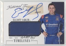2016 Panini National Treasures Timelines Signatures /49 Elliott Sadler Auto