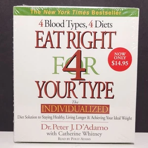 Eat Right for Your Type : 4 Blood Types, 4 Diets Peter D'Adamo Audiobook CD - Picture 1 of 4