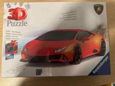 NEW & SEALED Ravensburger  Lamborghini Huracán EVO 140 Pc 3D Jigsaw Puzzle - Image 1 of 3