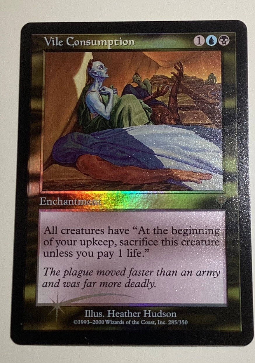 Magic the Gathering MTG Invasion Vile Consumption Foil NM