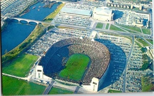 Postkarte unbesendet Luftbild Ohio State University Stadium Columbus Ohio - Bild 1 von 2
