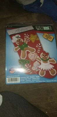 Design Works 18" Felt Christmas Stocking Kit | #5240 | Gingerbread Friends NEW! - Image 1 of 2