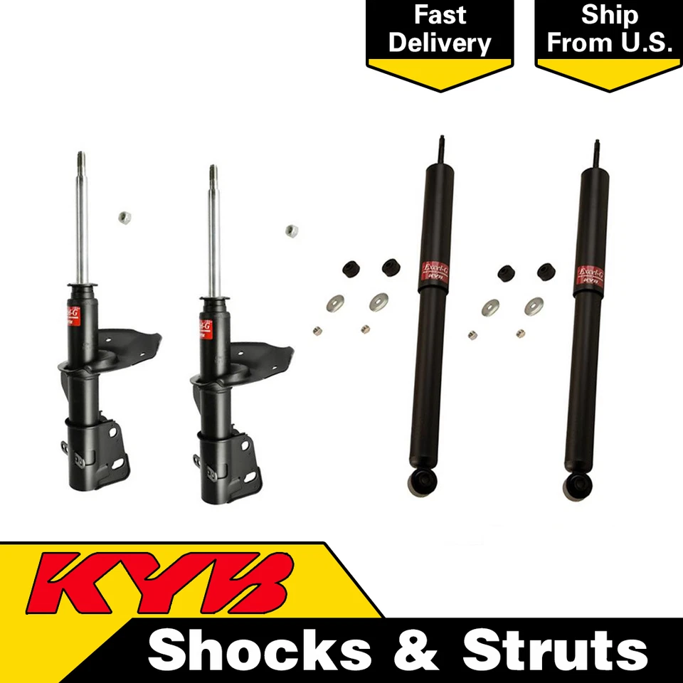Juego (4) Conjunto de puntal de amortiguador delantero y trasero KYB Excel-G para Buick Century 1984 Foto 1 de 4