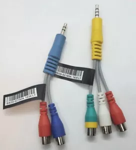 New OEM Samsung BN39-02190A BN39-02189A DC to RCA AV Gender Cable Combo Set - Picture 1 of 3