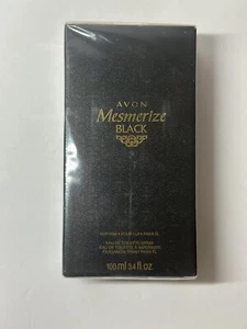 AVON Mesmerize Black Eau de Toilette Spray Mens For Him 100ml - 3.4oz Sealed - Picture 1 of 4