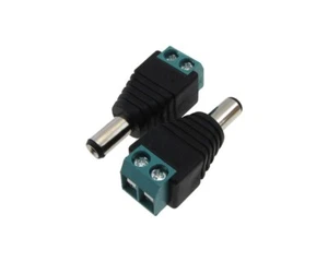 5.5mm x 2.1mm 5.5/2.1 DC Power Barrel Plug Screw terminal - Pack of 2 - Picture 1 of 1