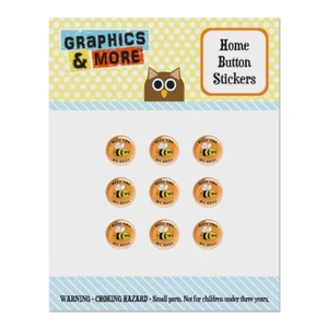 Bees Are My Bros Funny Humor Home Button Stickers Fit Apple iPhone - Picture 1 of 4