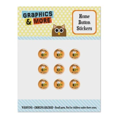 Bees Are My Bros Funny Humor Home Button Stickers Fit Apple iPhone - Image 1 of 4