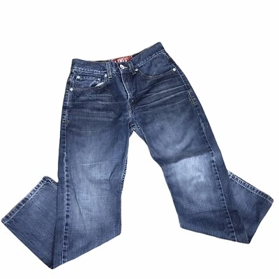 Levi's Girls 514 Slim Straight Leg Denim Blue Jeans Size 16 Regular 28 X 28  - Image 1 of 4