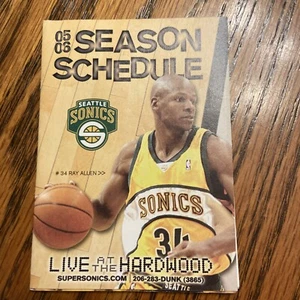 2005-06 seattle sonics pocket schedule Miller Genuine Draft - Picture 1 of 2